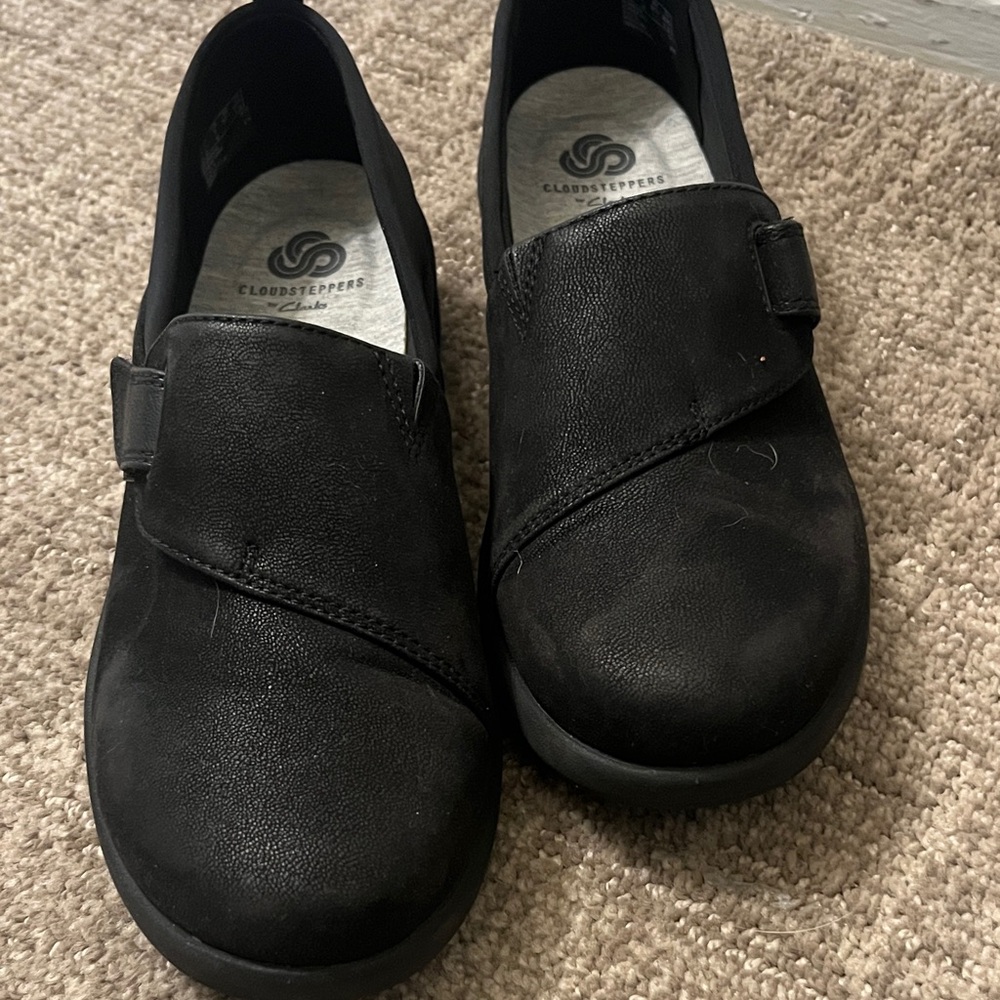 Clarks Black Casual Slip-On Shoes